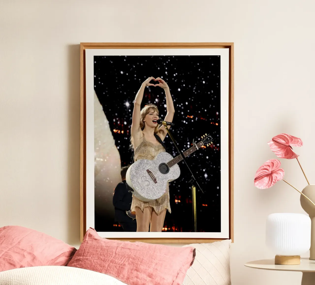 Concerto dal vivo Musical Taylor Swift tela con Cornice a cassetta da ramdakjagualma