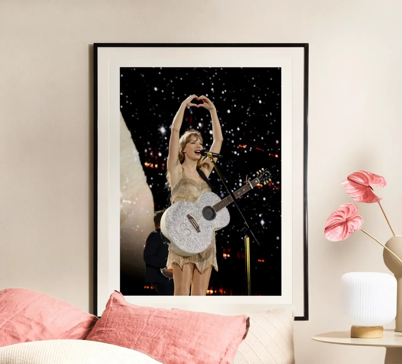 Concerto dal vivo Musical Taylor Swift poster con telaio in legno da ramdakjagualma