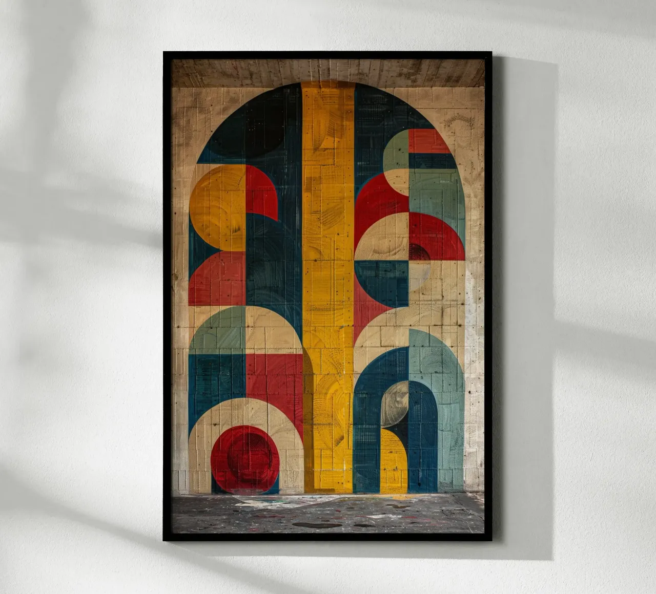 Symphony in Shapes poster con telaio in alluminio da michi