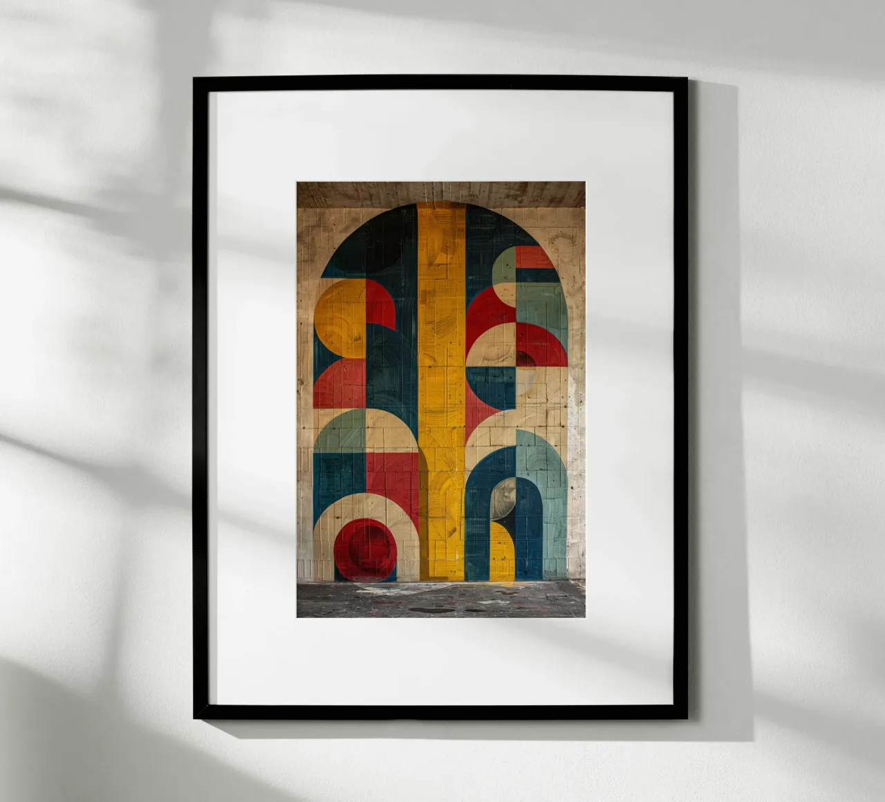 Symphony in Shapes poster con telaio in alluminio da michi