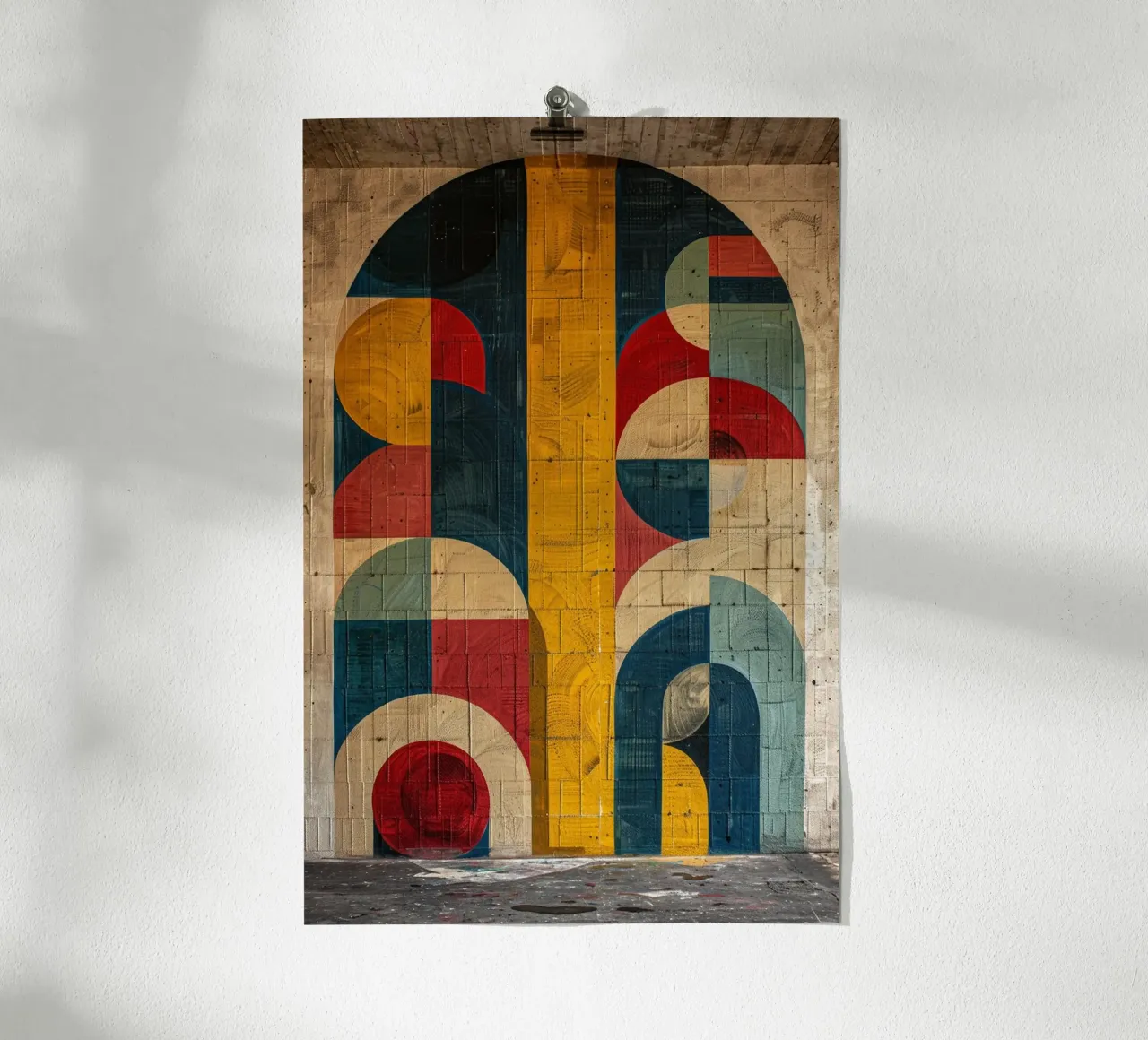 Symphony in Shapes poster con telaio in alluminio da michi