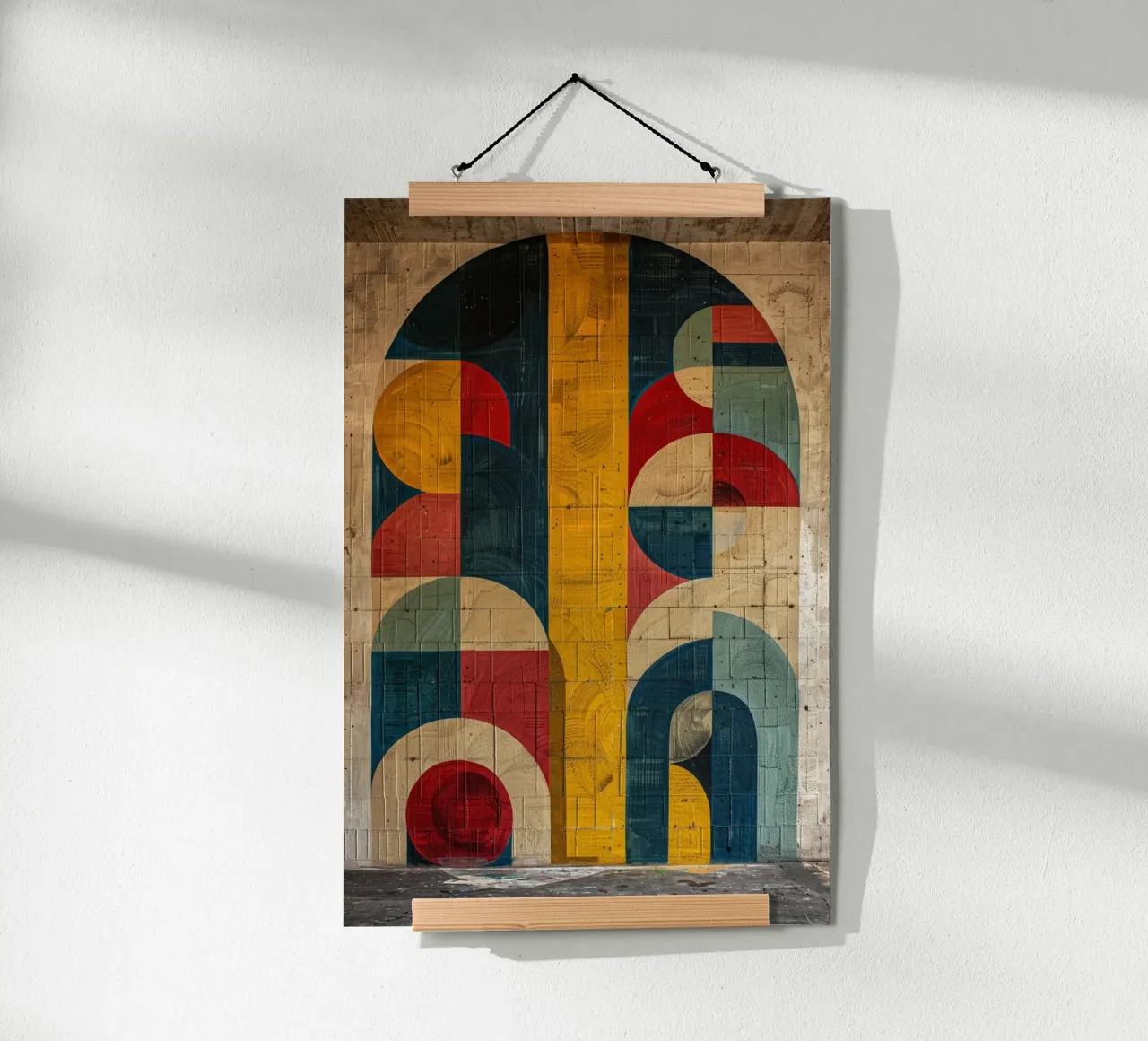 Symphony in Shapes poster con telaio in alluminio da michi