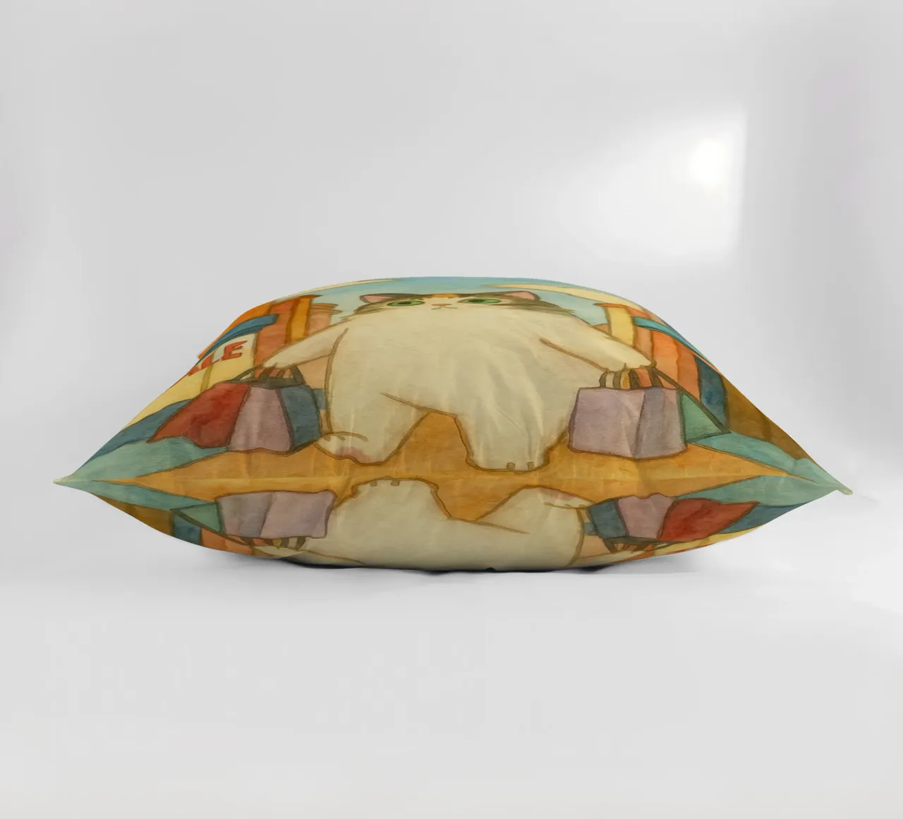 went out for catnip funny cat decorative cushion by cepeducks