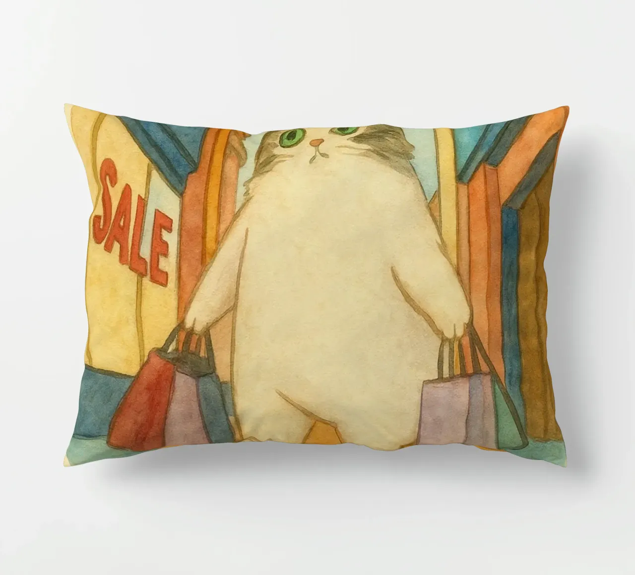 went out for catnip funny cat decorative cushion by cepeducks