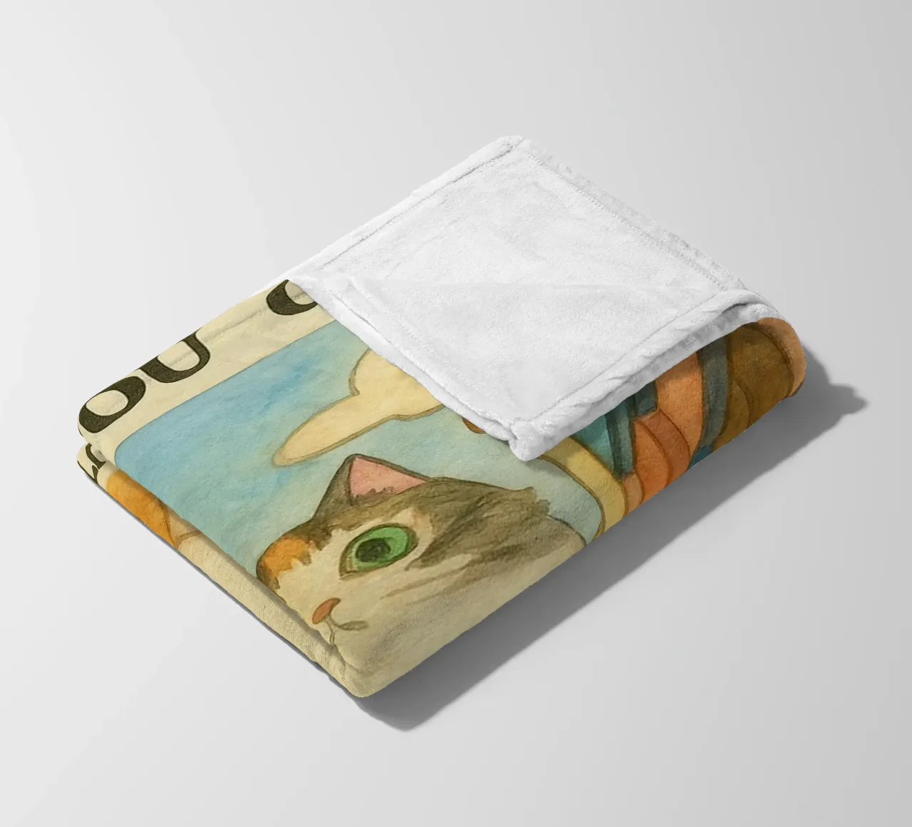 went out for catnip funny cat fleece blanket by cepeducks