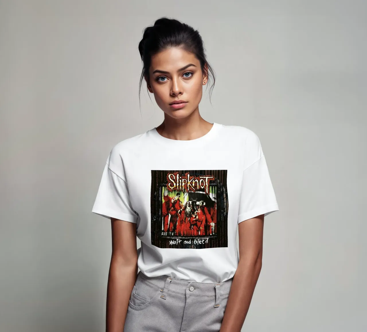 Wait And Bleed Classic Slipknot Poster t-shirt da TEMONSEOL