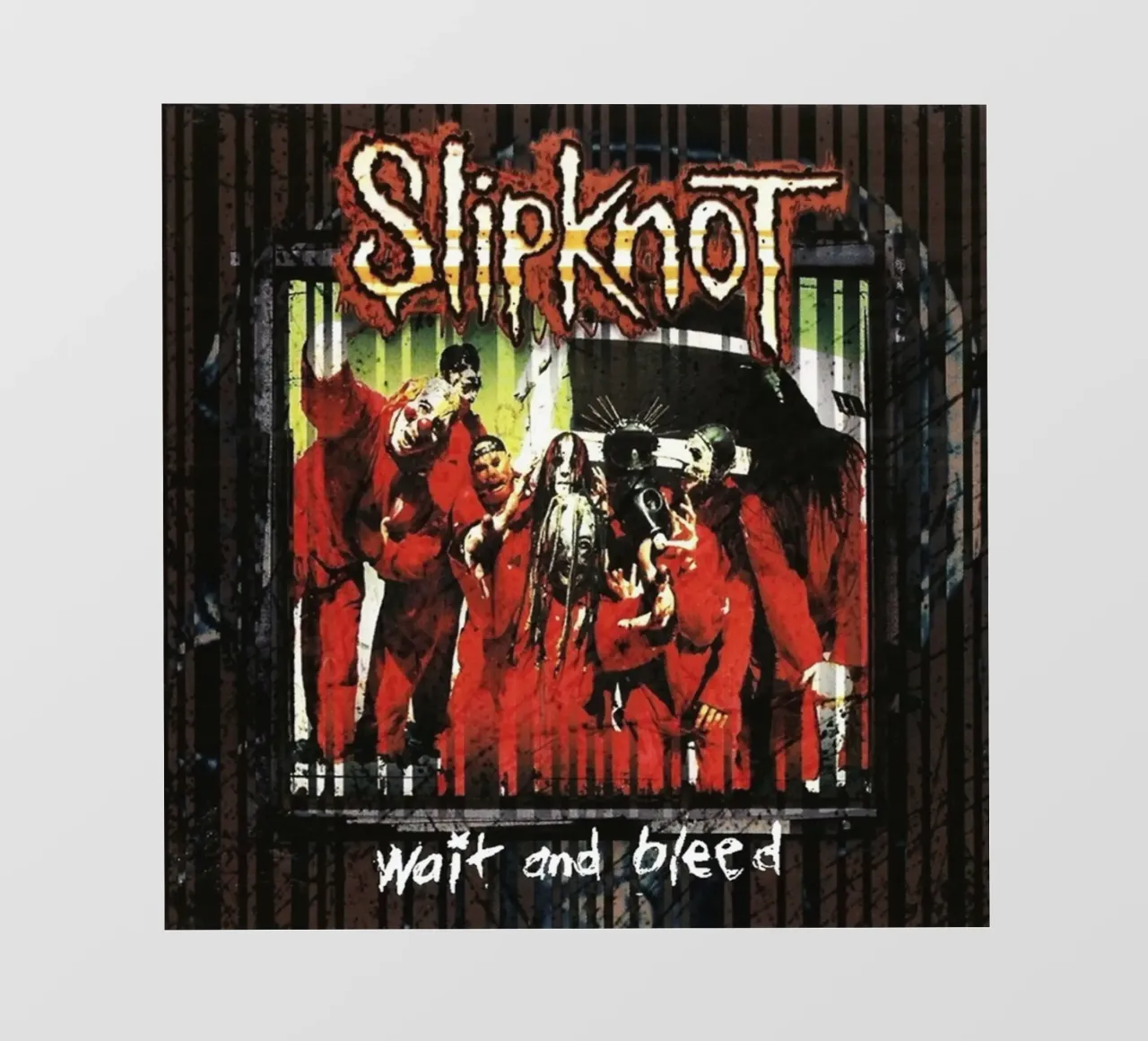 Wait And Bleed Classic Slipknot Poster telo in pvc da TEMONSEOL