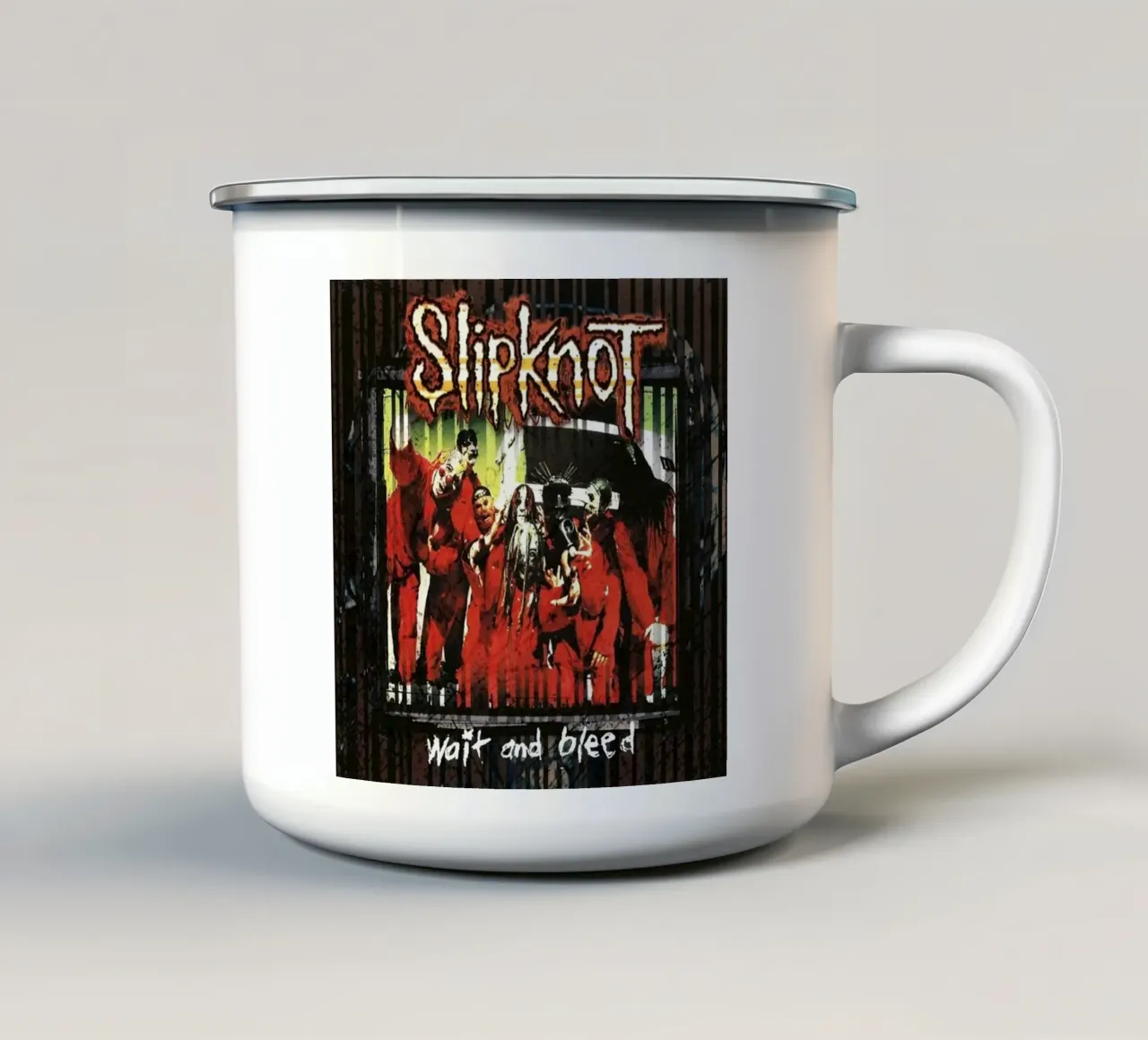 Wait And Bleed Classic Slipknot Poster tazza in smalto da TEMONSEOL