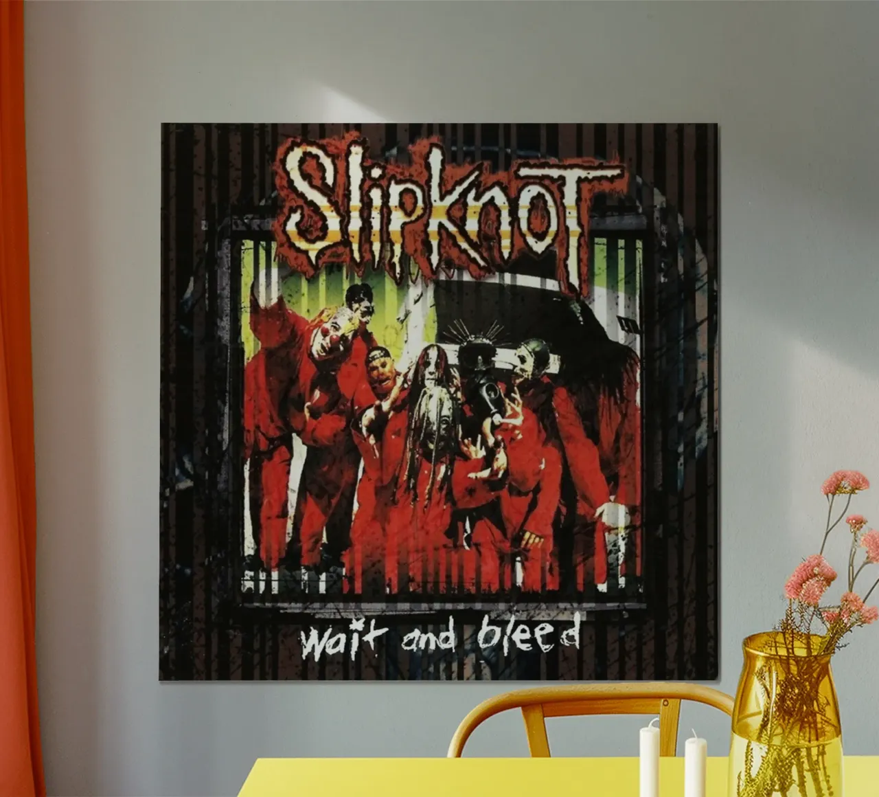 Wait And Bleed Classic Slipknot Poster poster con telaio in legno da TEMONSEOL