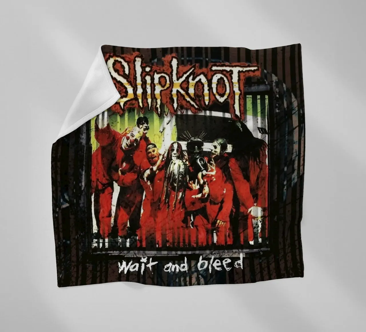 Wait And Bleed Classic Slipknot Poster coperta in pile da TEMONSEOL