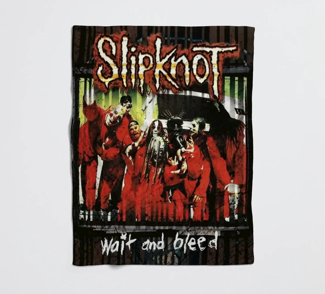 Wait And Bleed Classic Slipknot Poster coperta in pile da TEMONSEOL