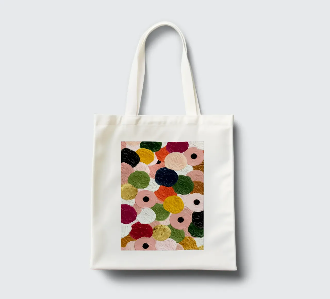 Colorful Abstraction borsa in juta da michi