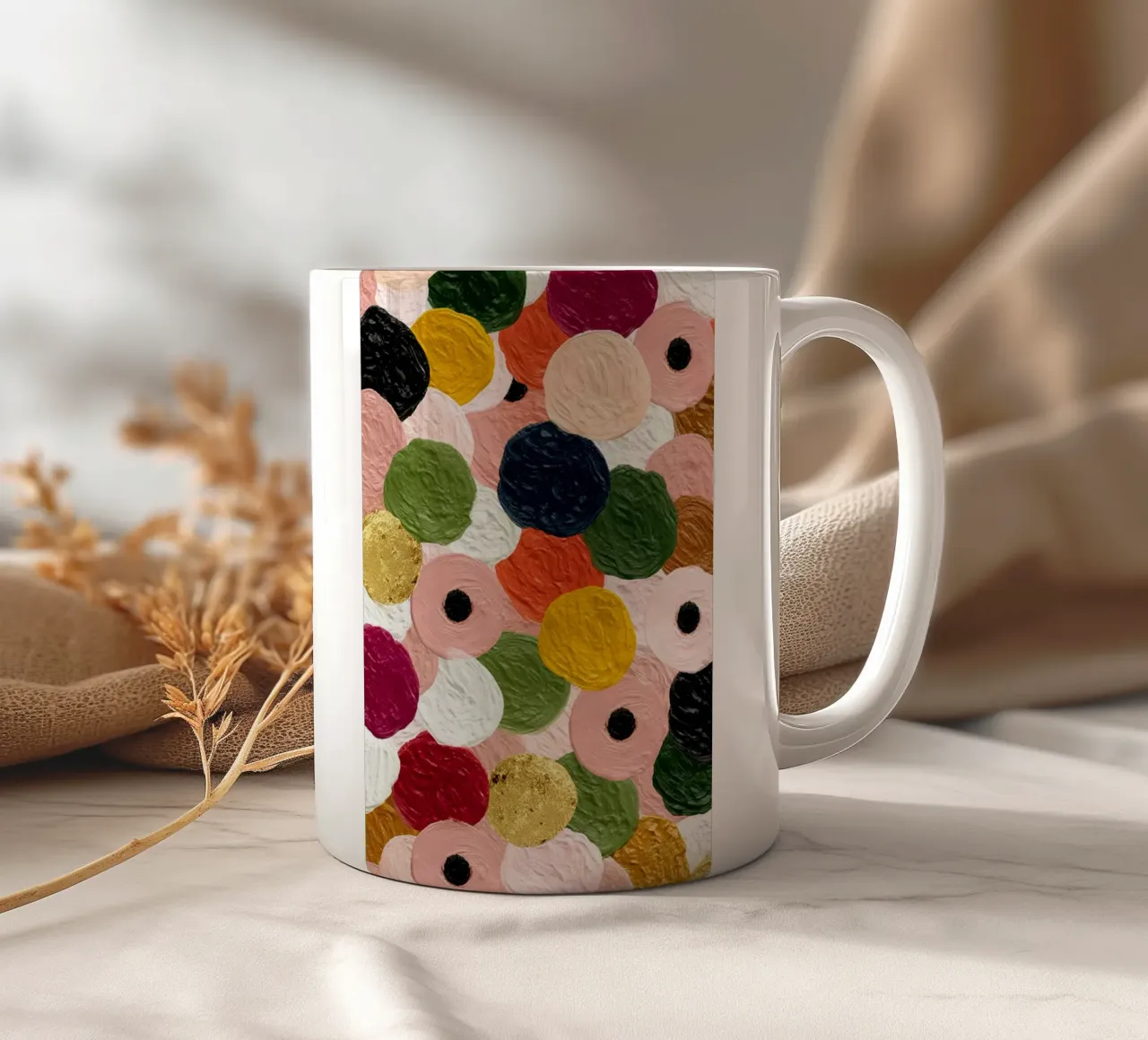 Colorful Abstraction tazza in ceramica da michi