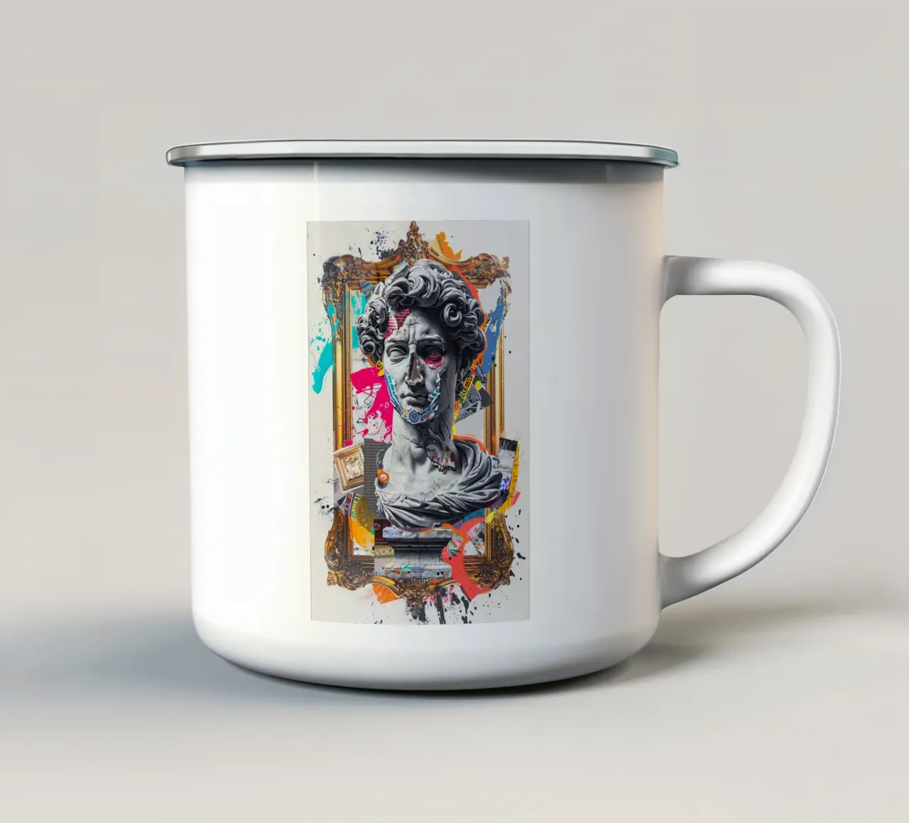 Neo-Baroque Chaos tazza in smalto da Mosaic Dialogue