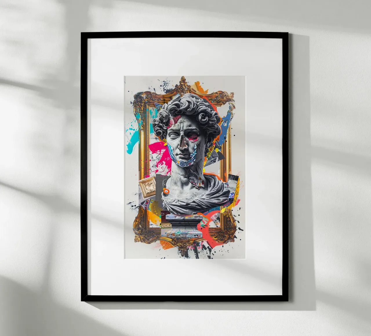 Neo-Baroque Chaos poster con telaio in legno da Mosaic Dialogue