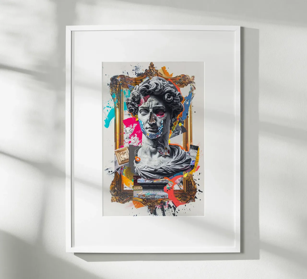 Neo-Baroque Chaos poster con telaio in legno da Mosaic Dialogue