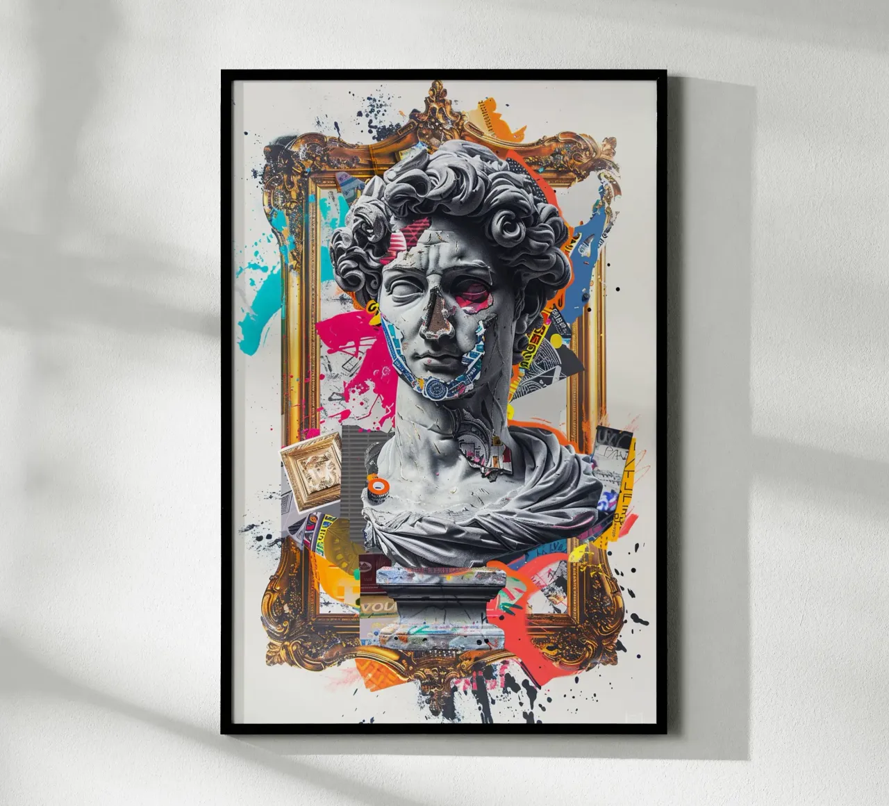 Neo-Baroque Chaos poster con telaio in legno da Mosaic Dialogue