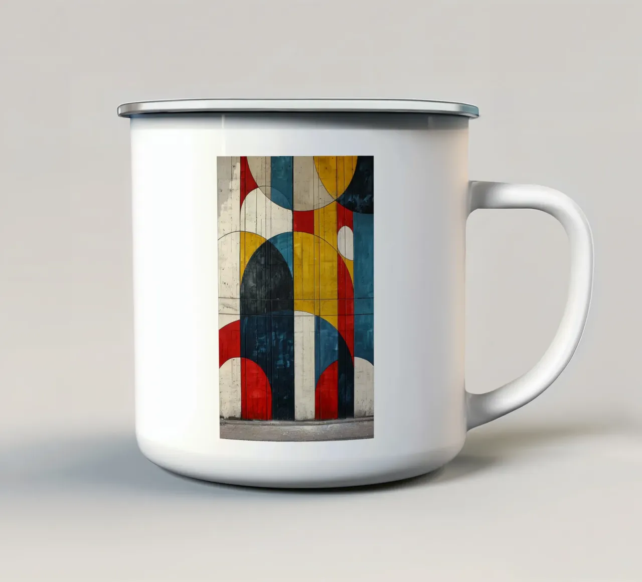 Urban Geometry tazza in smalto da michi