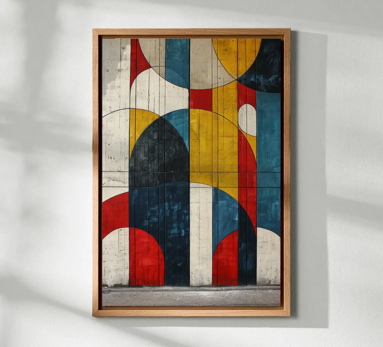 Urban Geometry canvas met Baklijst van michi