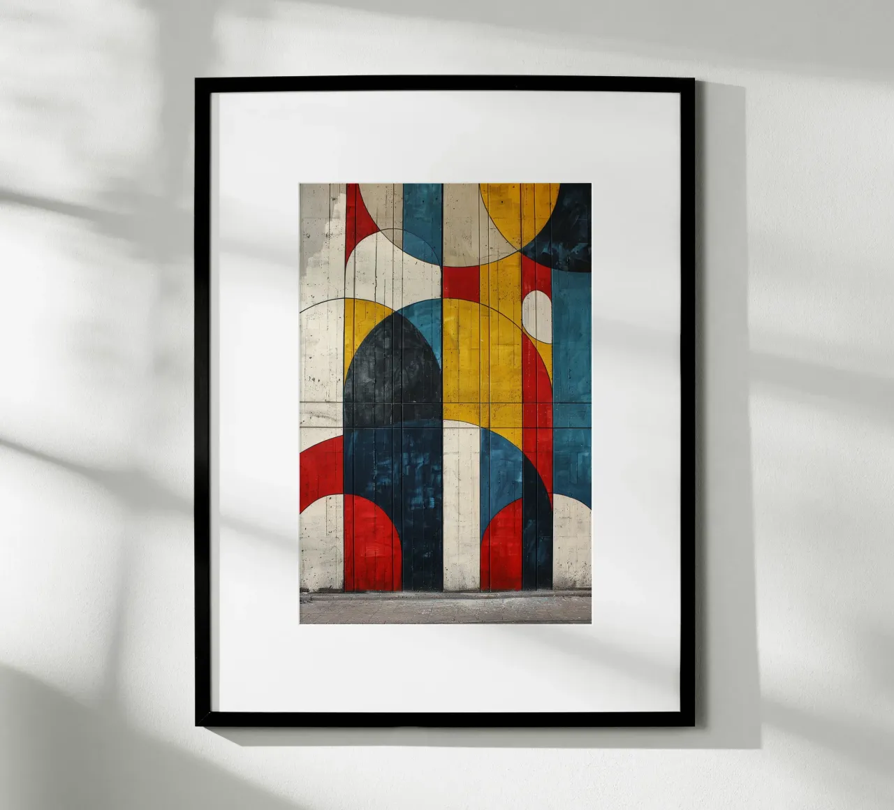 Urban Geometry poster con telaio in alluminio da michi
