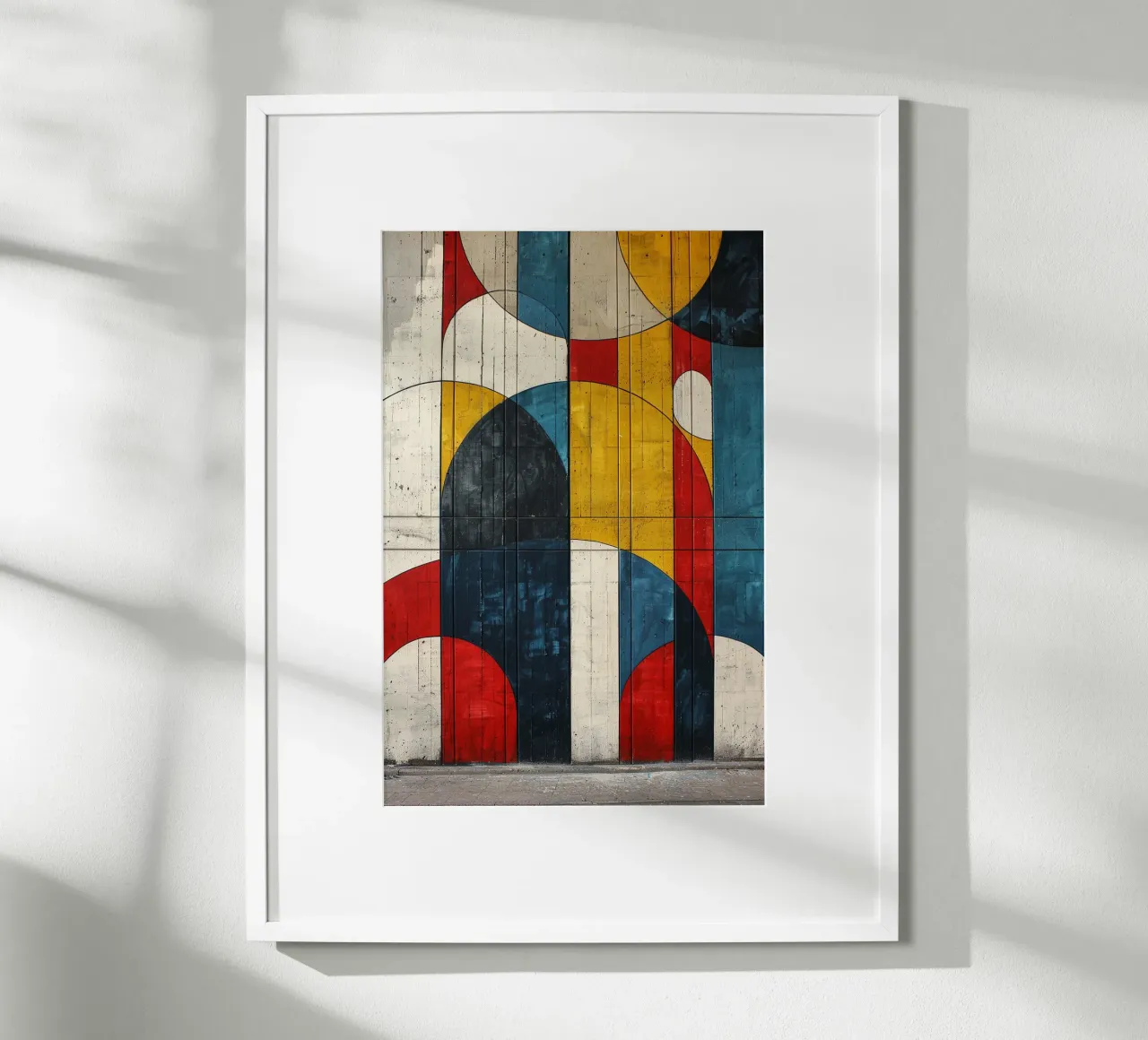 Urban Geometry poster con telaio in alluminio da michi