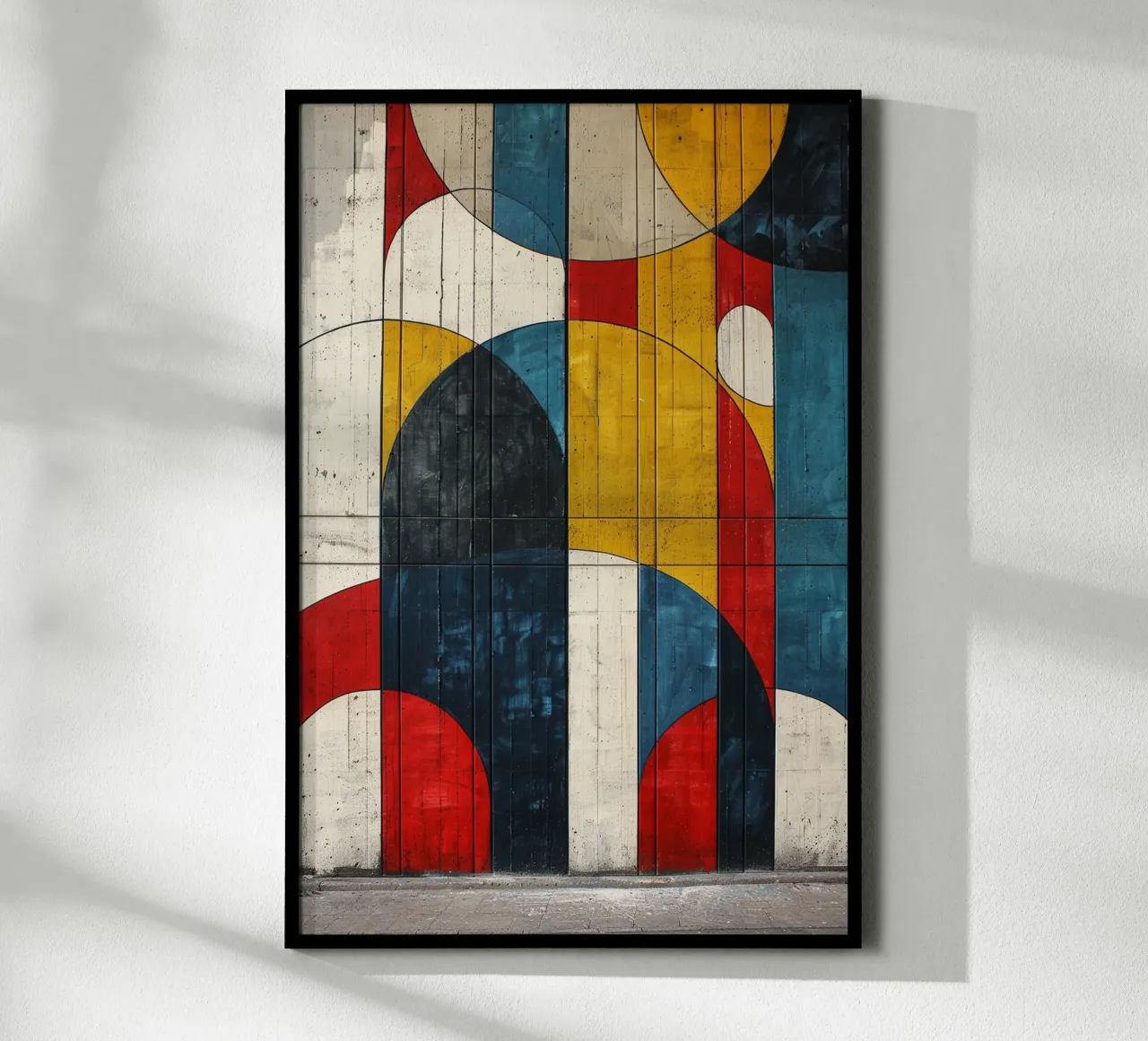 Urban Geometry poster con telaio in alluminio da michi