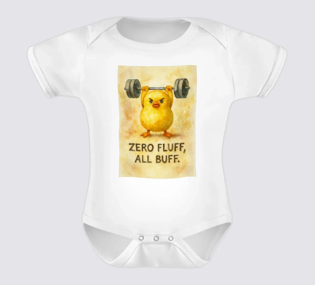 zero fluff all buff funny duck body de bebé de cepeducks