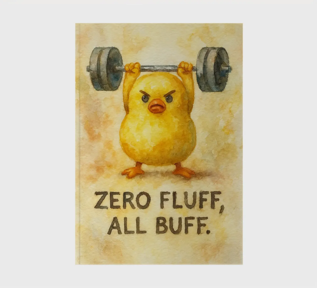 zero fluff all buff funny duck notebook by cepeducks
