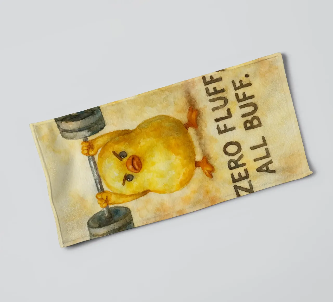 zero fluff all buff funny duck towel by cepeducks