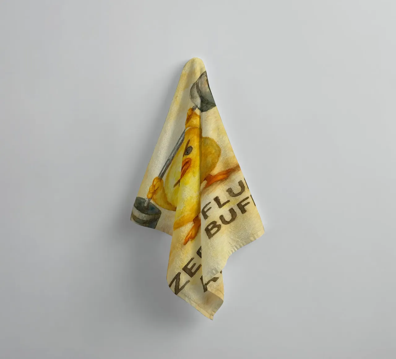 zero fluff all buff funny duck towel by cepeducks