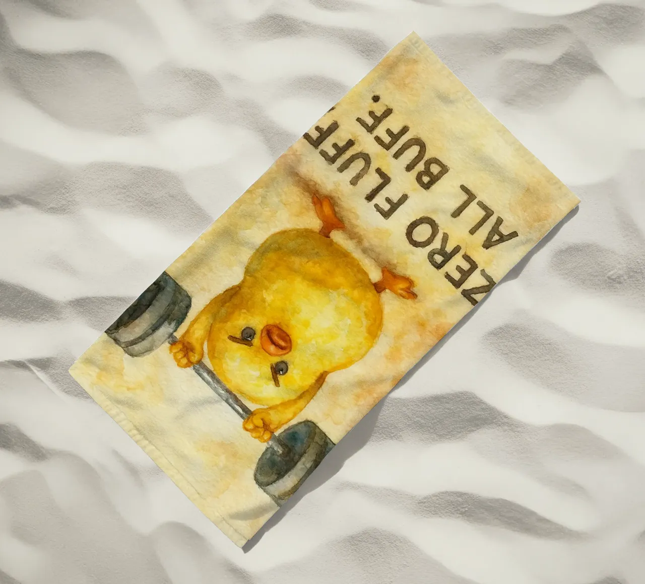 zero fluff tutti buff divertente anatra telo mare da cepeducks