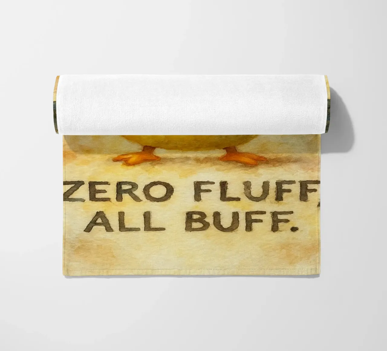 zero fluff tutti buff divertente anatra telo mare da cepeducks