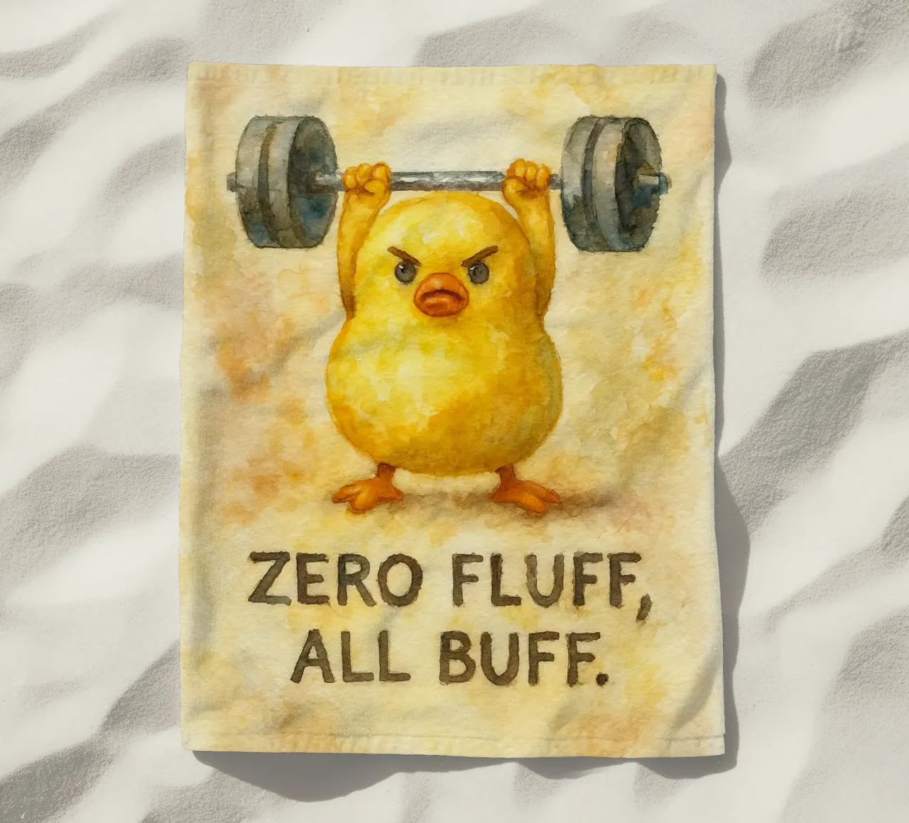zero fluff tutti buff divertente anatra telo mare da cepeducks
