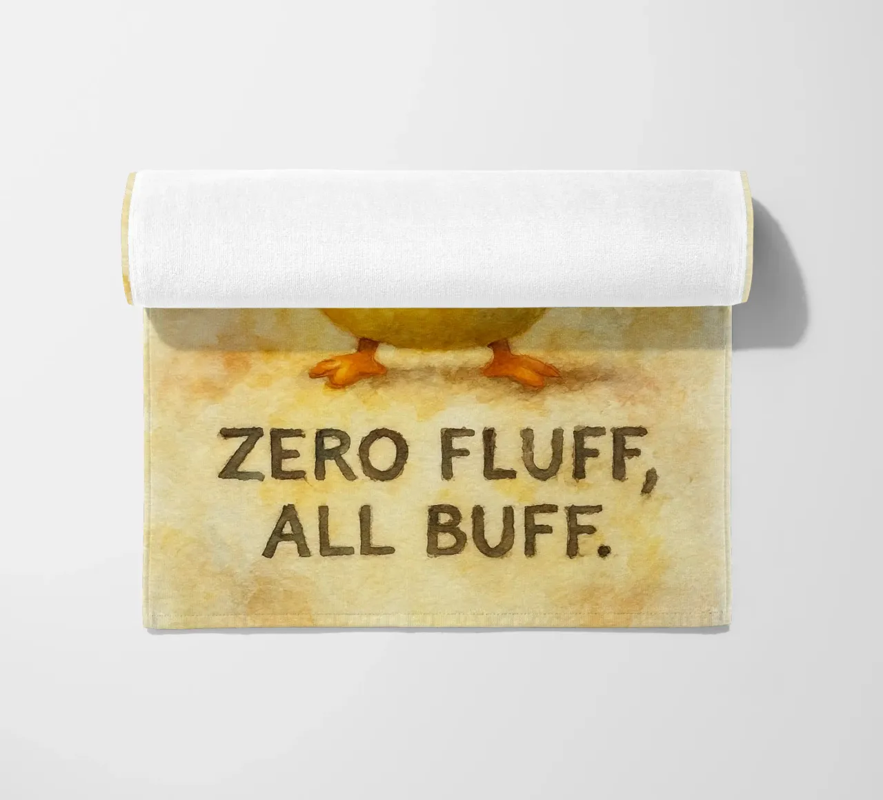 zero fluff tutti buff divertente anatra telo mare da cepeducks