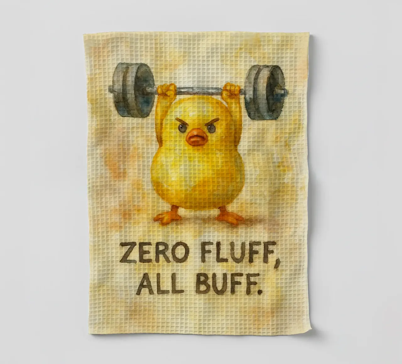 zéro fluff all buff funny duck torchon de cepeducks