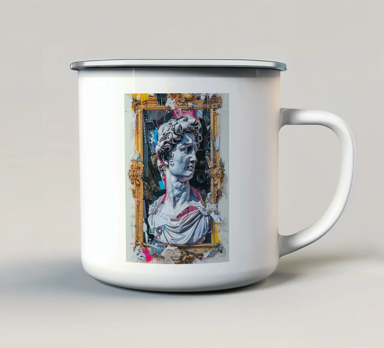 Baroque Rebellion tazza in smalto da Mosaic Dialogue
