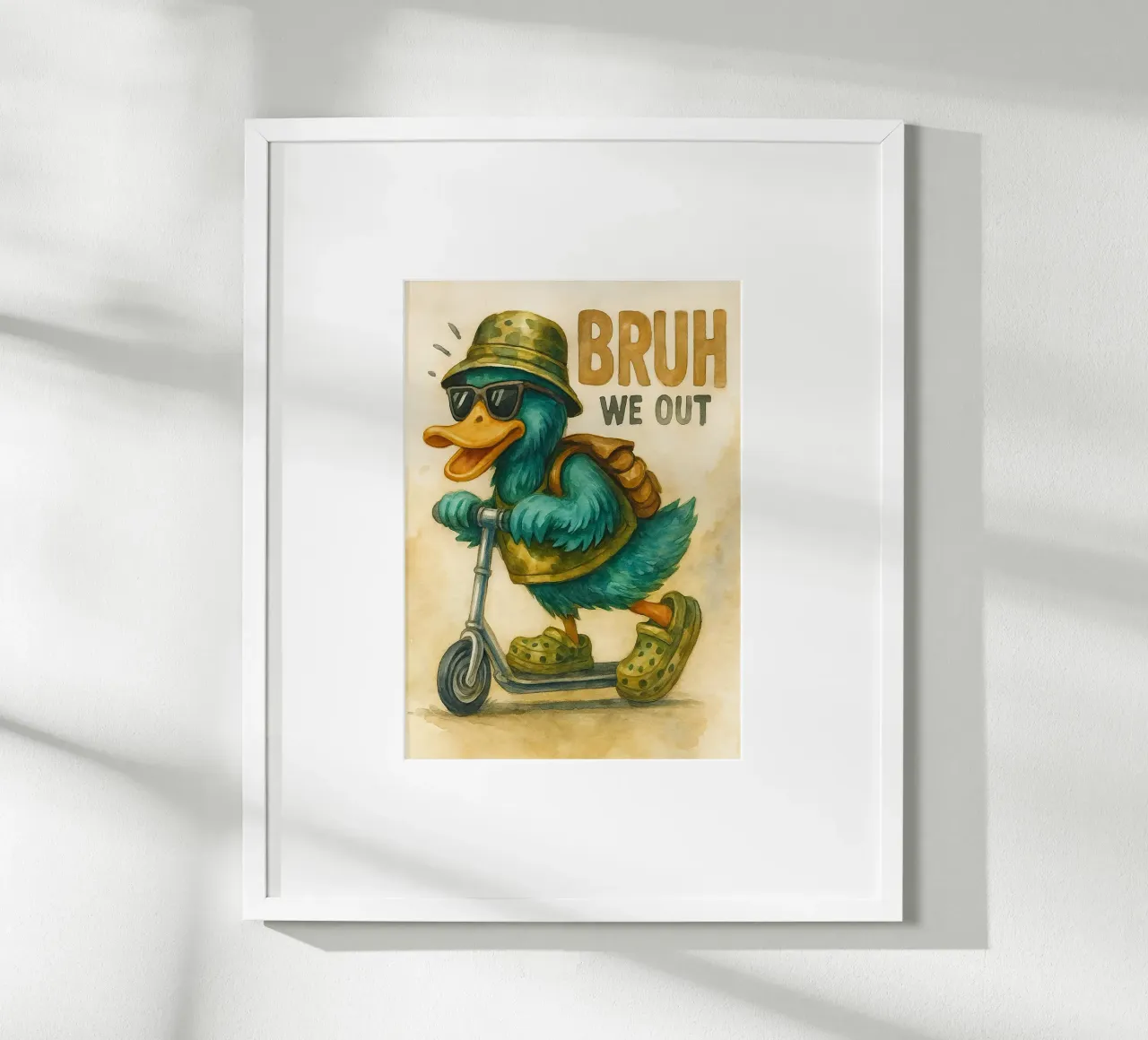 Bruh, siamo fuori da un'anatra divertente poster da tanabaroo