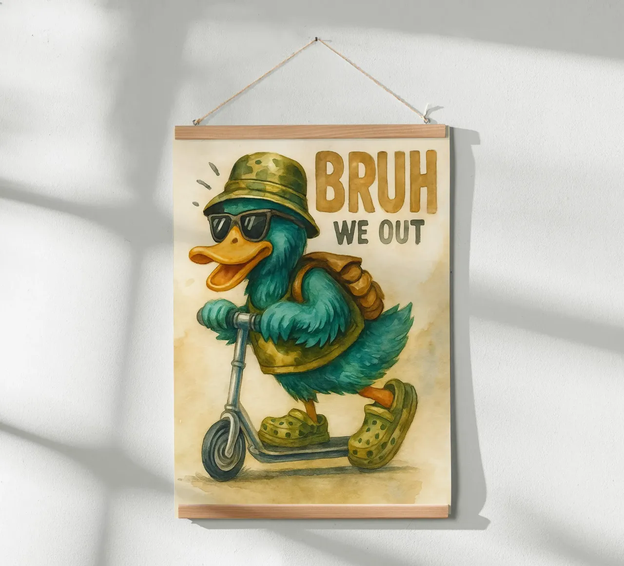 Bruh, siamo fuori da un'anatra divertente poster da tanabaroo