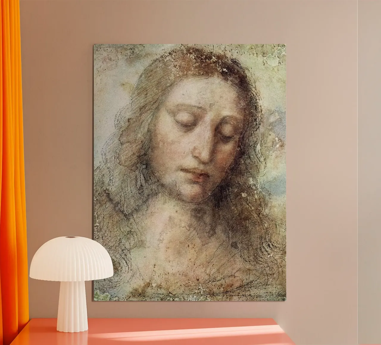Testa di Cristo di Leonardo da Vinci poster da James McIntosh