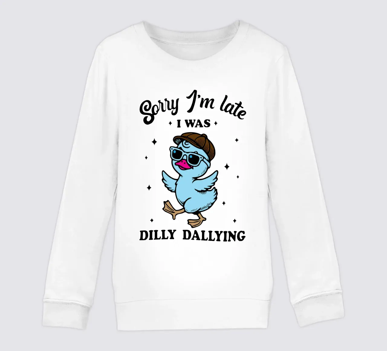dilly dallyng funny duck felpa bambino da tanabaroo