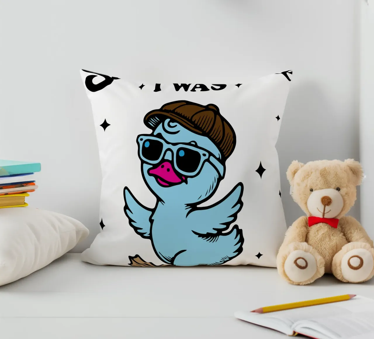 dilly dallyng funny duck cuscino da tanabaroo
