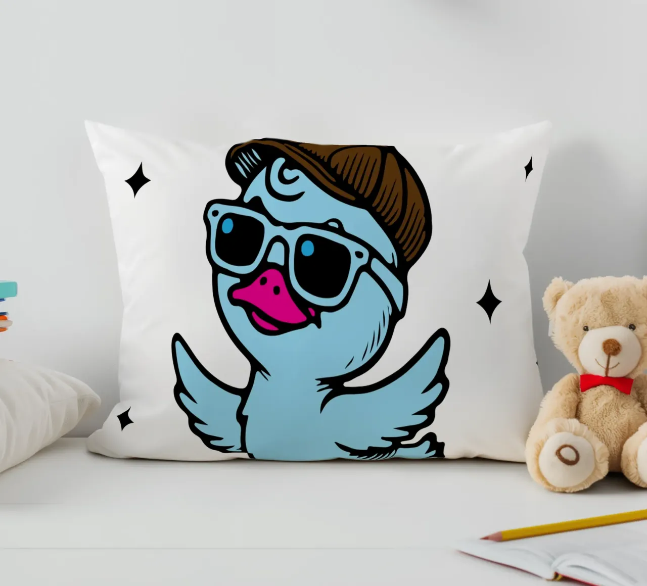 dilly dallyng funny duck cuscino da tanabaroo
