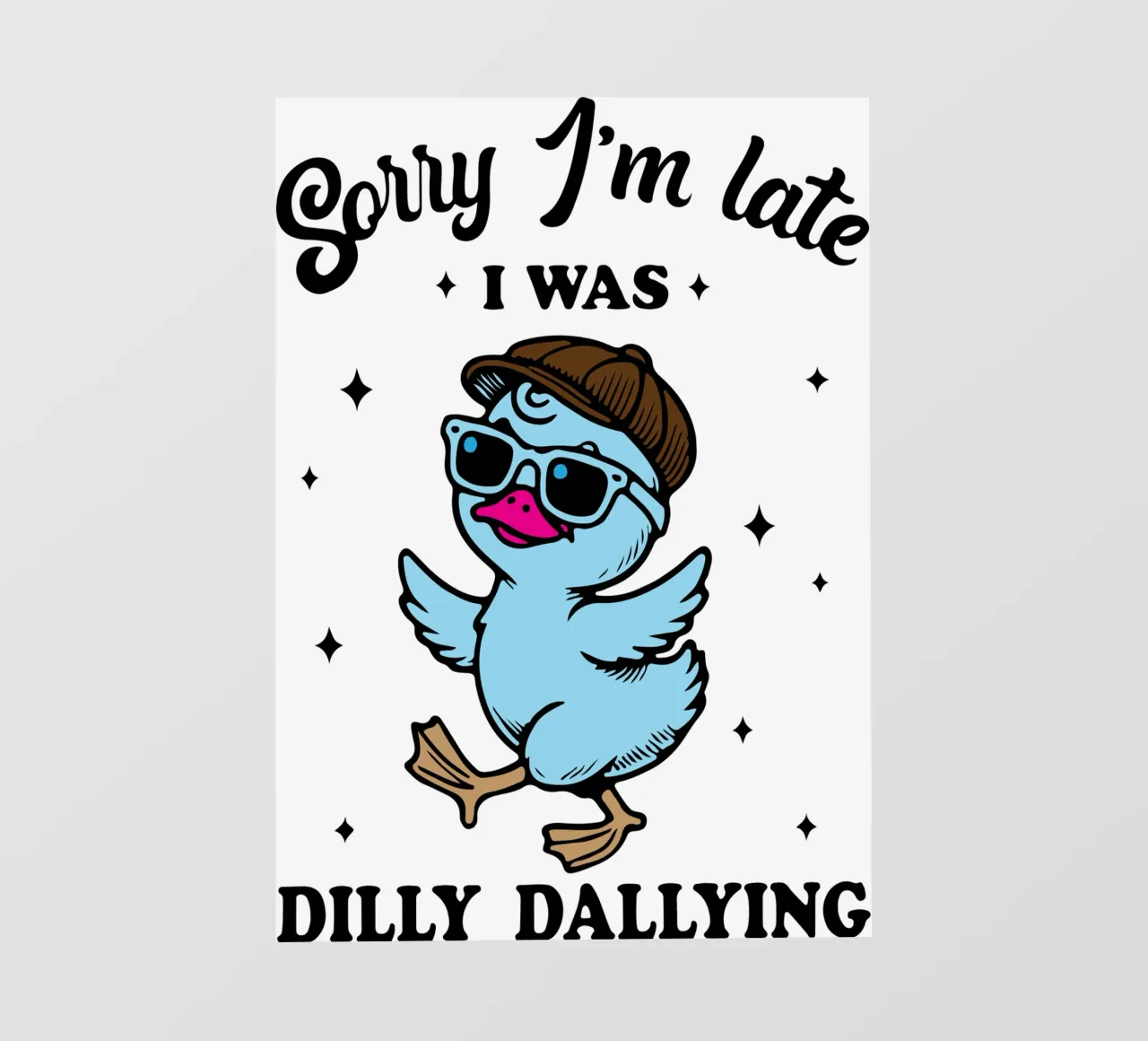 dilly dallyng funny duck telo in pvc da tanabaroo