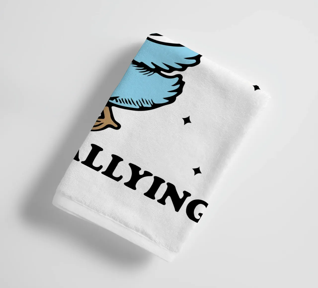 dilly dallyng funny duck asciugamano da bagno da tanabaroo