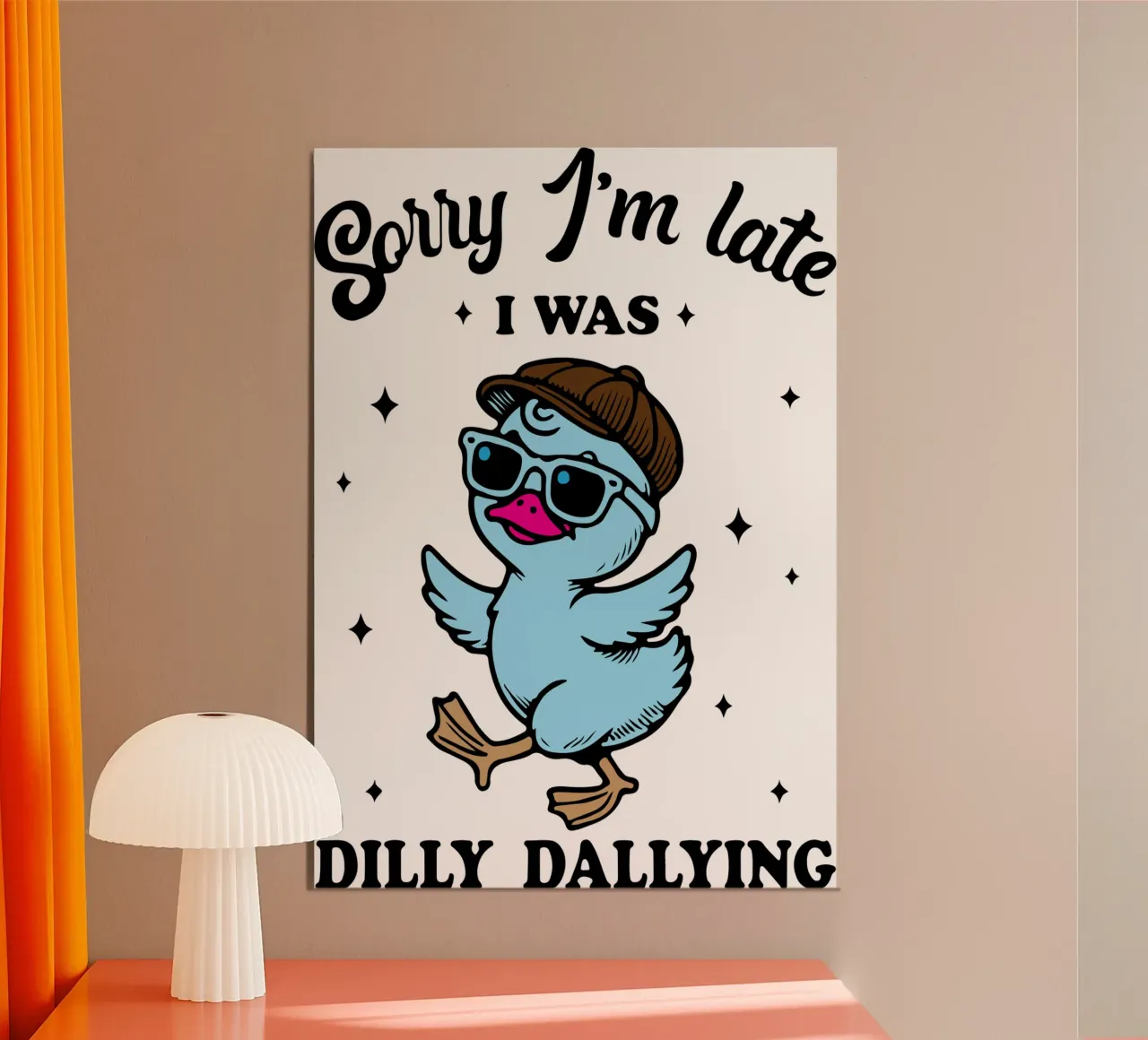 dilly dallyng funny duck alluminio dibond da tanabaroo
