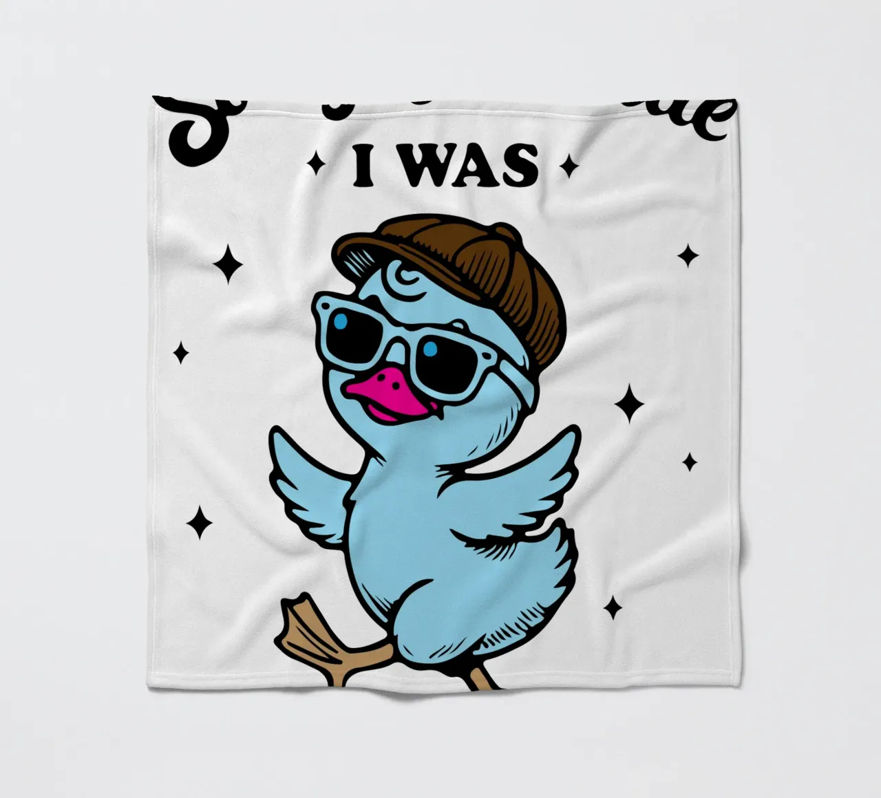 dilly dallyng funny duck coperta in pile da tanabaroo