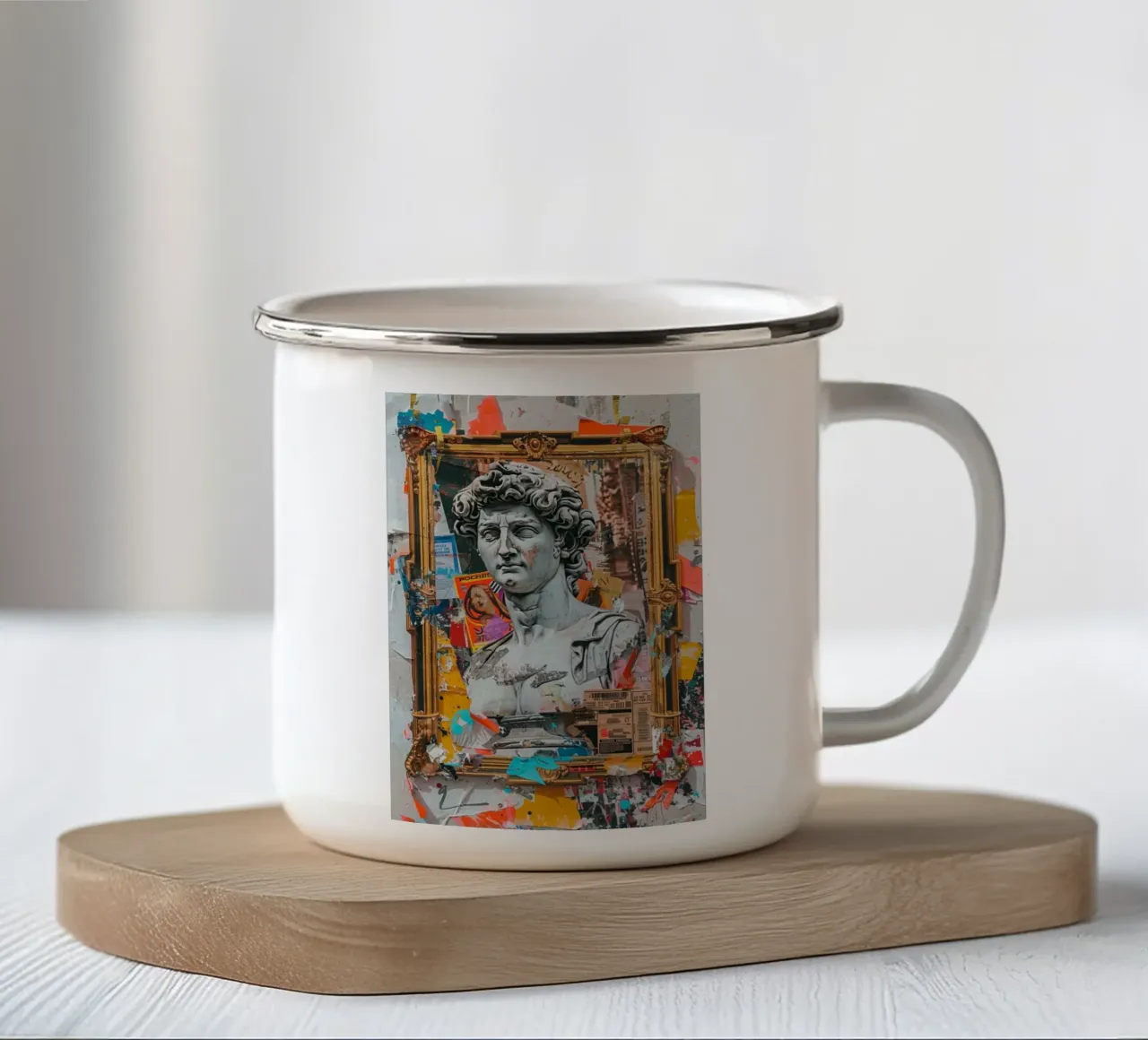 Fragmented Glory tazza in smalto da Mosaic Dialogue