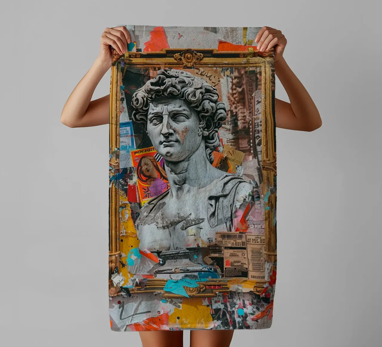 Fragmented Glory asciugamano da bagno da Mosaic Dialogue