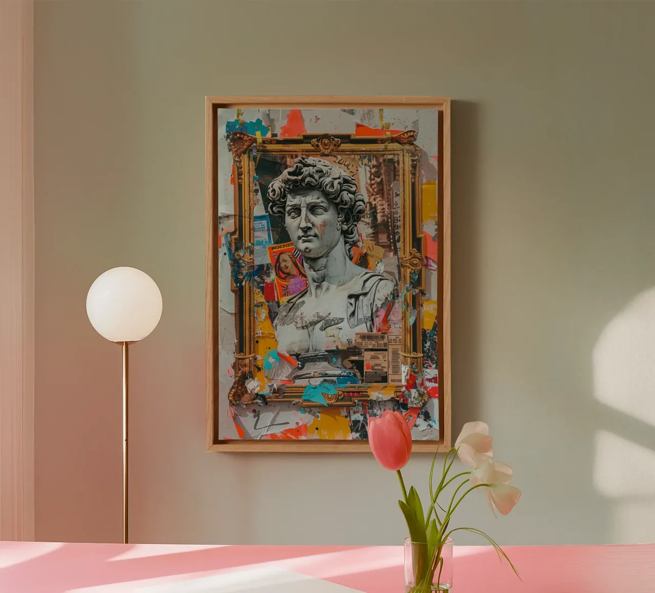 Fragmented Glory canvas with Floater frame by Mosaic Dialogue