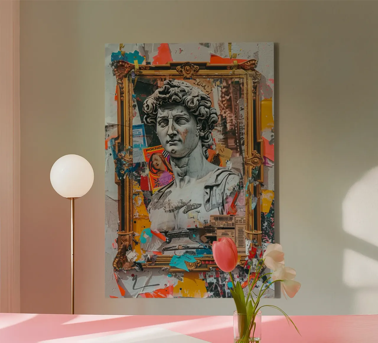 Fragmented Glory canvas with Floater frame by Mosaic Dialogue